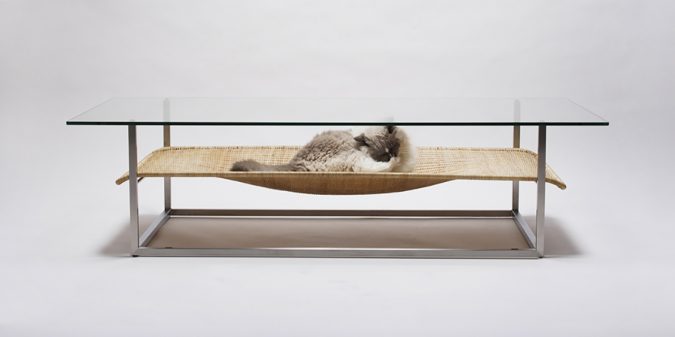Coffee-Table-Hammock-675x337 15+ Cat Furniture Pieces for Cat Lovers in 2022