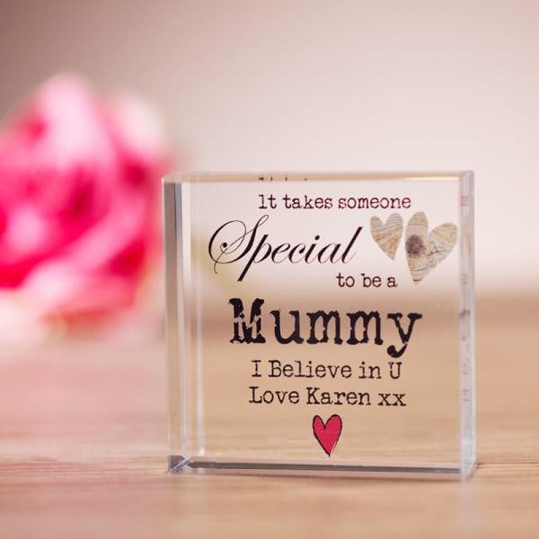Personalised Someone Special Crystal Block 28+ Most Fascinating Mother's Day Gift Ideas - 8