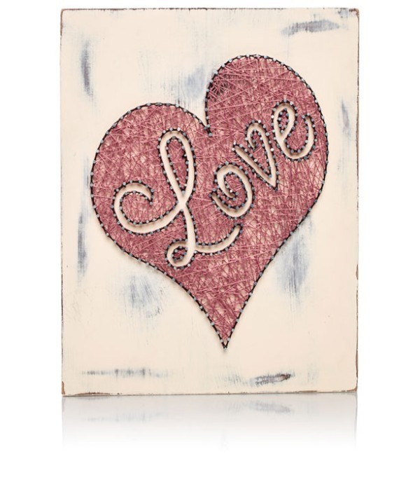 35 Unexpected & Creative Handmade Mother's Day Gift Ideas 2 Pink Heart string art 35 Unexpected & Creative Handmade Mother's Day Gift Ideas - 2