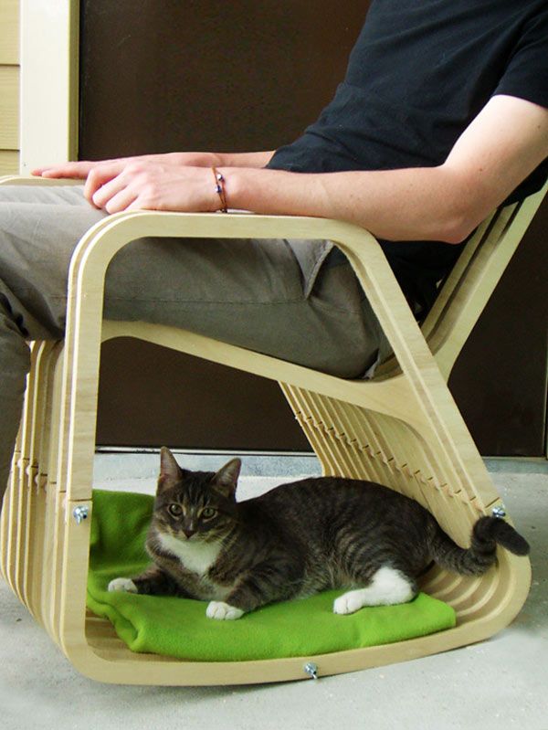 Rocking-Chair-for-cat 15+ Cat Furniture Pieces for Cat Lovers in 2022