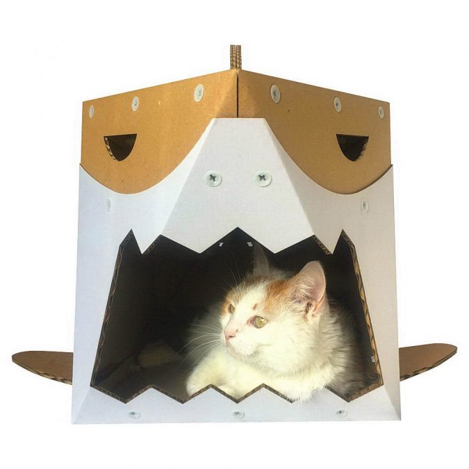 Shark Cardboard Cat House 15+ Cat Furniture Pieces for Cat Lovers - 13 Cat Furniture Pieces