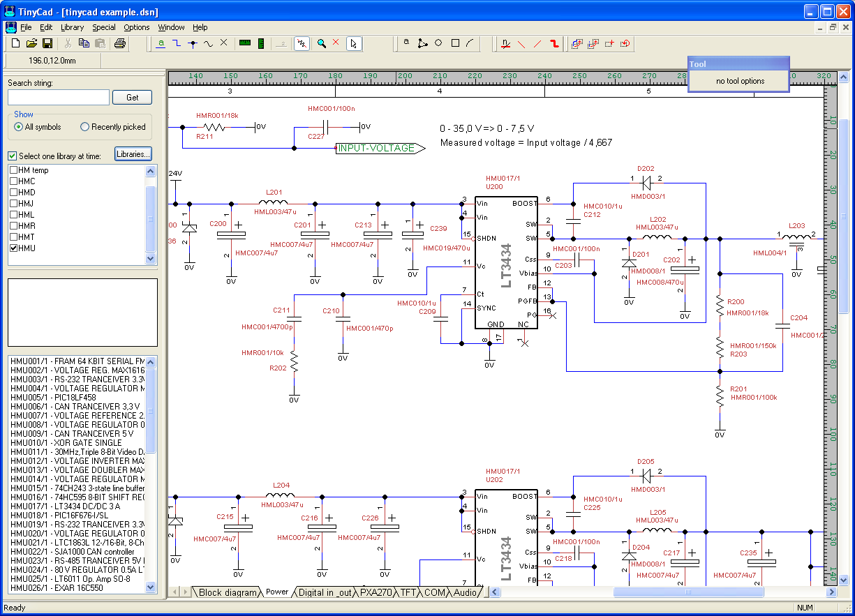 TinyCAD PCB software 10 Leading Free PCB software for Electronics Designers - 6