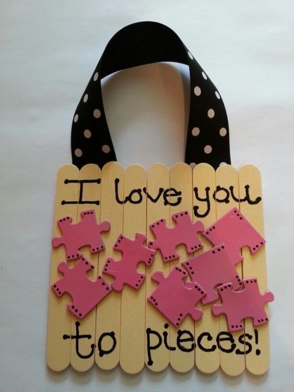 35 Unexpected & Creative Handmade Mother's Day Gift Ideas 10 Tongue depressors glued together with hot glue 35 Unexpected & Creative Handmade Mother's Day Gift Ideas - 10