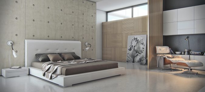 bedroom interior design Concrete Walls Trending: 20+ Bedroom Designs to Watch for - 26