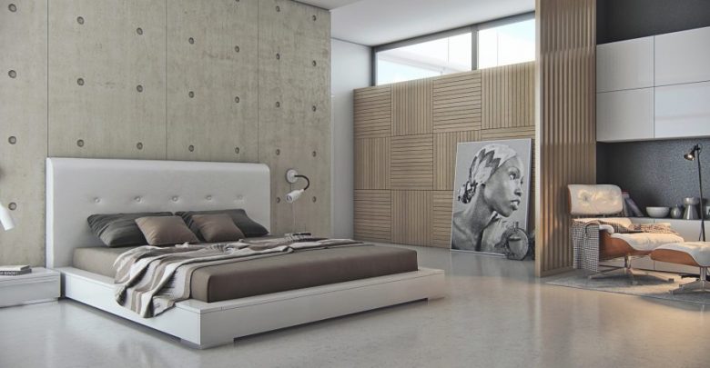 bedroom interior design Concrete Walls Trending: 20+ Bedroom Designs to Watch for - home designs 1