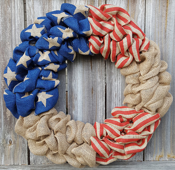 7 Vibrant Front Door Decorations for Summer 10 brulap wreath 7 Vibrant Front Door Decorations for Summer - 10
