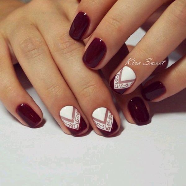 burgundy-nails-3 16+ Lovely Nail Polish Trends for Spring & Summer 2022