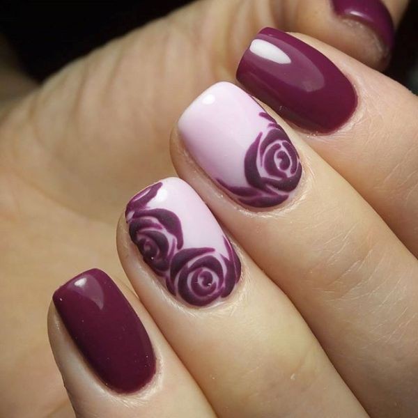 burgundy nails 16+ Lovely Nail Polish Trends for Spring & Summer - 220