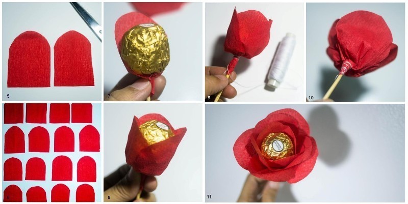 35 Unexpected & Creative Handmade Mother's Day Gift Ideas 54 chocolate floral bouquet 5 35 Unexpected & Creative Handmade Mother's Day Gift Ideas - 54