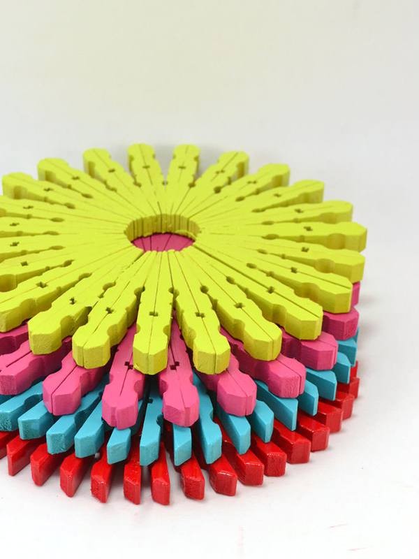 35 Unexpected & Creative Handmade Mother's Day Gift Ideas 7 clothespin trivets 35 Unexpected & Creative Handmade Mother's Day Gift Ideas - 7