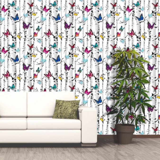 colorful butterflies White background home decor 15+ Latest Interior Design Ideas for Your Home - 12
