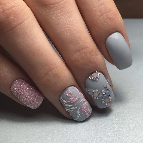 embellished nails 15 16+ Lovely Nail Polish Trends for Spring & Summer - 35