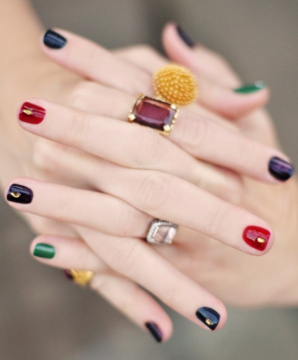 embellished nails 3 16+ Lovely Nail Polish Trends for Spring & Summer - 23