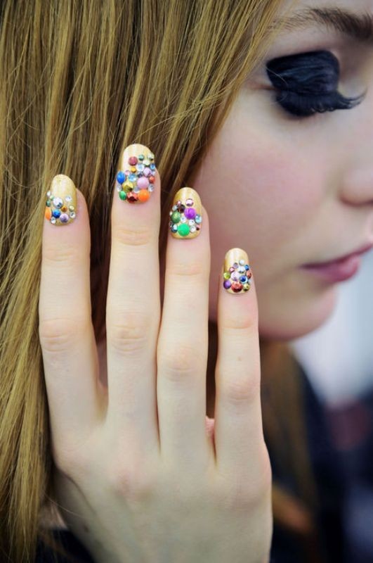 embellished nails 16+ Lovely Nail Polish Trends for Spring & Summer - 20