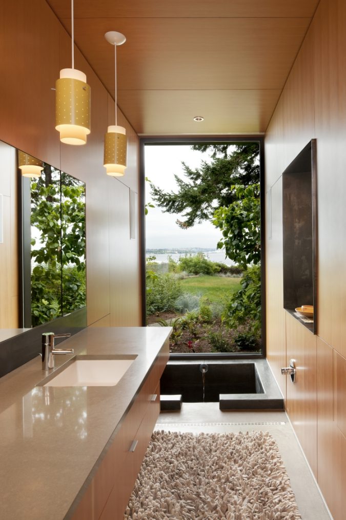 15+ Latest Interior Design Ideas for Your Home 29 glass bathroom fused with nature 3 15+ Latest Interior Design Ideas for Your Home - 29