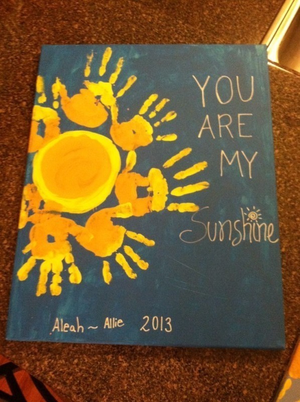 handprint and footprint crafts and art ideas 3 35 Unexpected & Creative Handmade Mother's Day Gift Ideas - 42