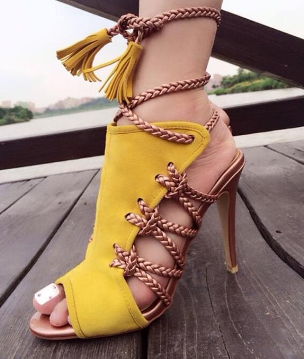 lace up heels 20 Top 10 Catchiest Spring / Summer Shoe Trends for Women - 55