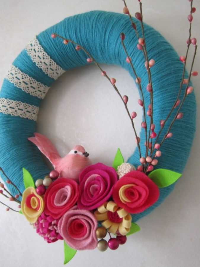 7 Vibrant Front Door Decorations for Summer 11 lace wreath 7 Vibrant Front Door Decorations for Summer - 11