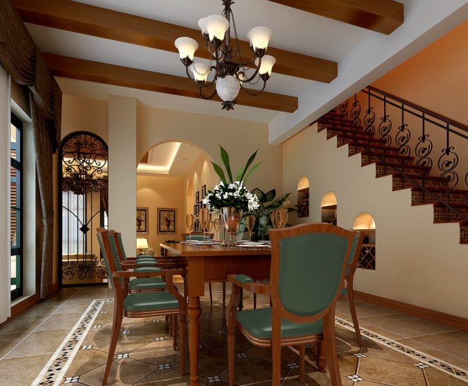 lighting U.S. House dining room and stairs 15+ Latest Interior Design Ideas for Your Home - 17