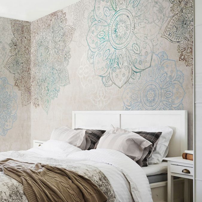 mandala prints wallpaper interior design 2 15+ Latest Interior Design Ideas for Your Home - 41