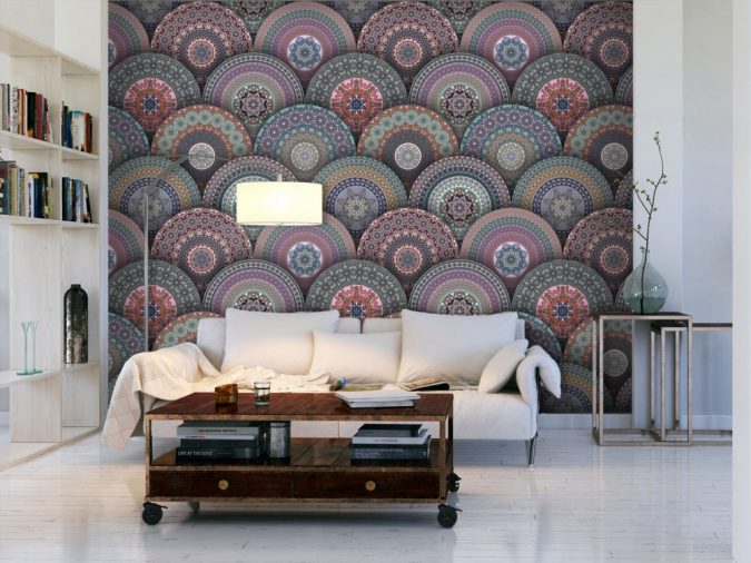 mandala prints wallpaper interior design 3 15+ Latest Interior Design Ideas for Your Home - 39