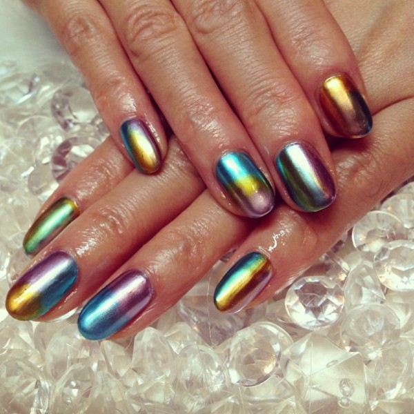 16+ Lovely Nail Polish Trends for Spring & Summer 200 metallic nail art ideas 3 16+ Lovely Nail Polish Trends for Spring & Summer - 200