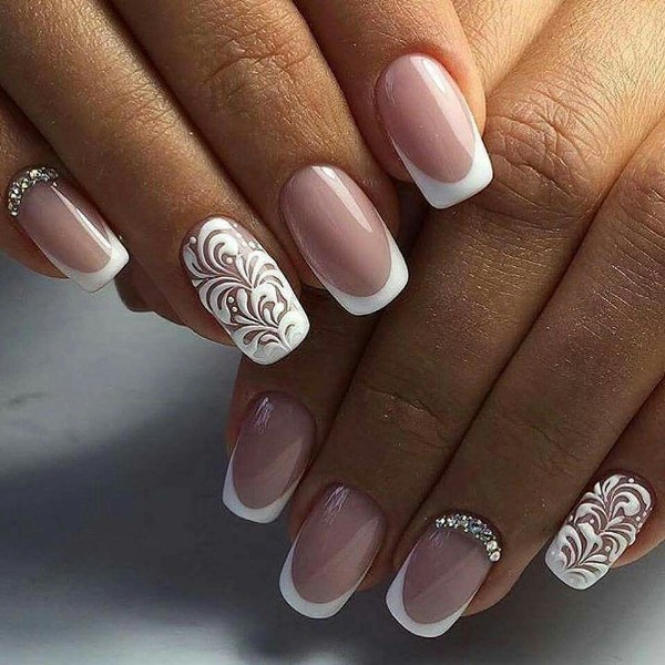 modern-French-manicure-13 16+ Lovely Nail Polish Trends for Spring & Summer 2022