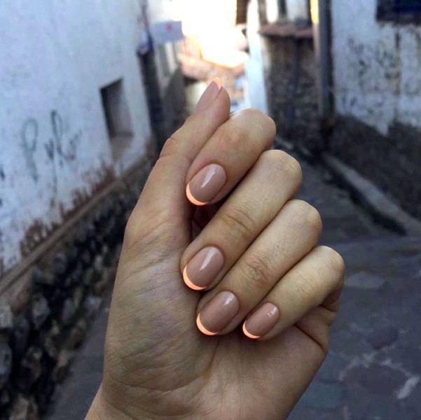 modern-French-manicure-17 16+ Lovely Nail Polish Trends for Spring & Summer 2022