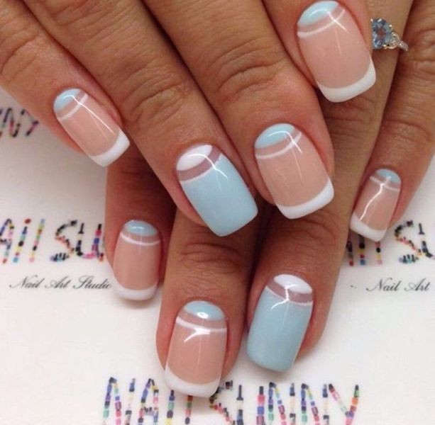 modern-French-manicure-19 16+ Lovely Nail Polish Trends for Spring & Summer 2022