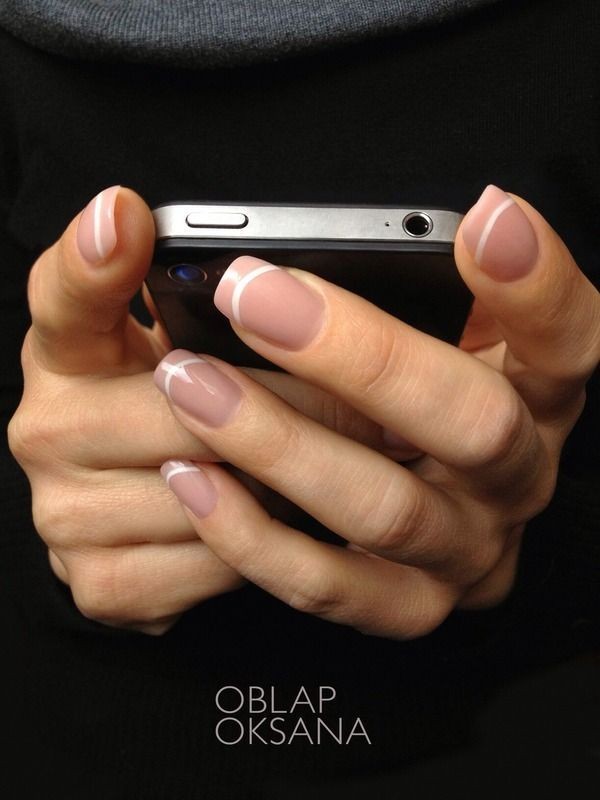 16+ Lovely Nail Polish Trends for Spring & Summer 130 modern French manicure 8 16+ Lovely Nail Polish Trends for Spring & Summer - 130