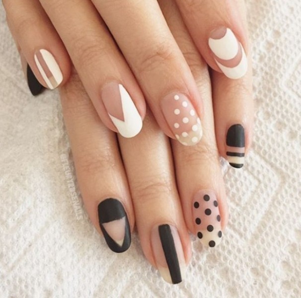 negative space nails 10 16+ Lovely Nail Polish Trends for Spring & Summer - 82