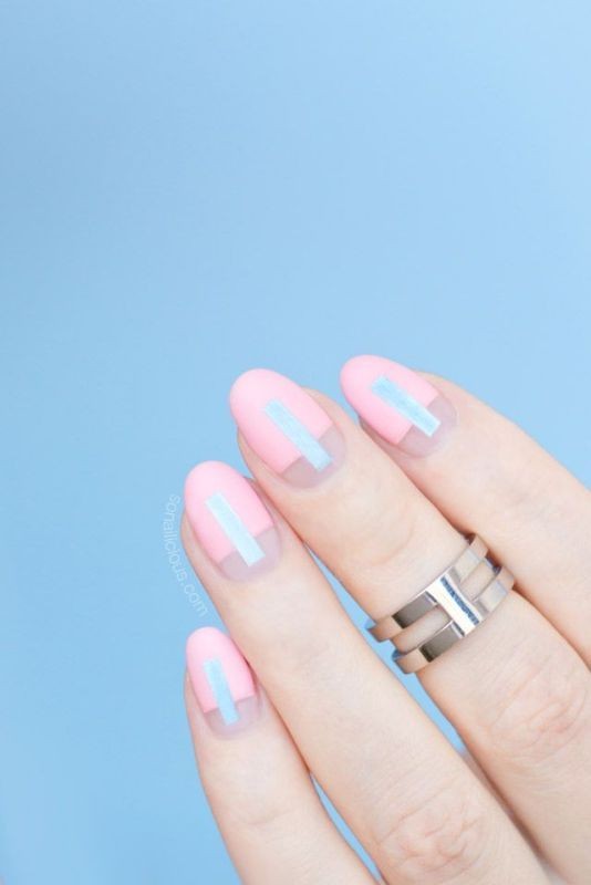 16+ Lovely Nail Polish Trends for Spring & Summer 72 negative space nails 16+ Lovely Nail Polish Trends for Spring & Summer - 72