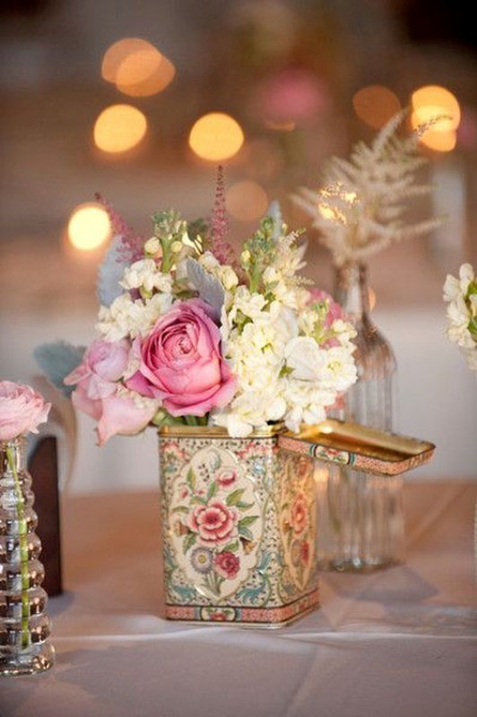 non traditional wedding vases 1 79+ Insanely Stunning Wedding Centerpiece Ideas - 37