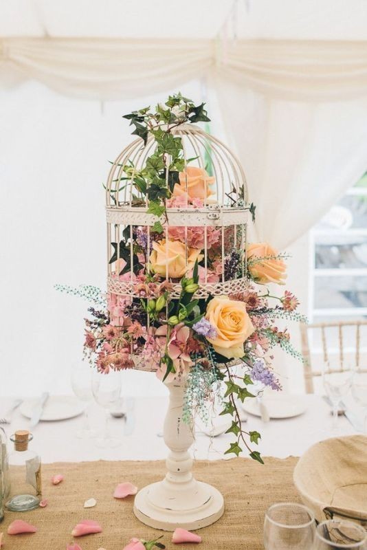 79+ Insanely Stunning Wedding Centerpiece Ideas 54 non traditional wedding vases 18 79+ Insanely Stunning Wedding Centerpiece Ideas - 54