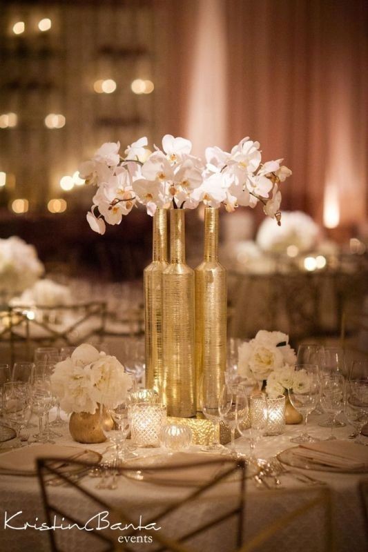 79+ Insanely Stunning Wedding Centerpiece Ideas 41 non traditional wedding vases 5 79+ Insanely Stunning Wedding Centerpiece Ideas - 41
