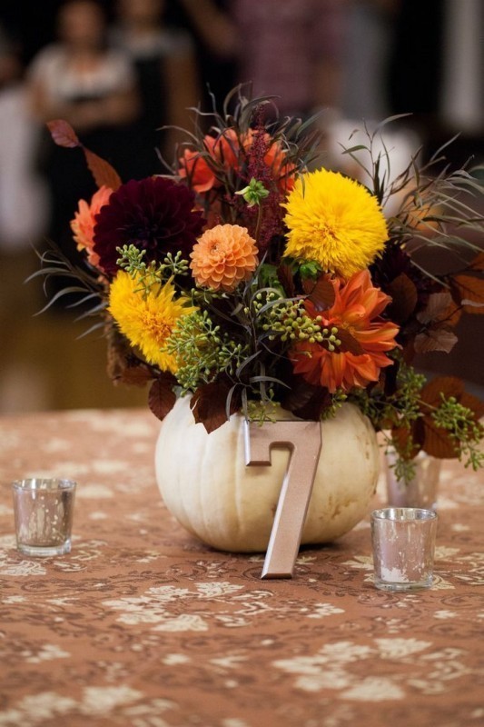 pumpkin wedding centerpieces 4 79+ Insanely Stunning Wedding Centerpiece Ideas - 30