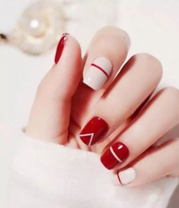 red-nails 16+ Lovely Nail Polish Trends for Spring & Summer 2022