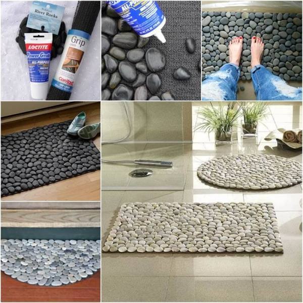 stone floor mat 35 Unexpected & Creative Handmade Mother's Day Gift Ideas - 20