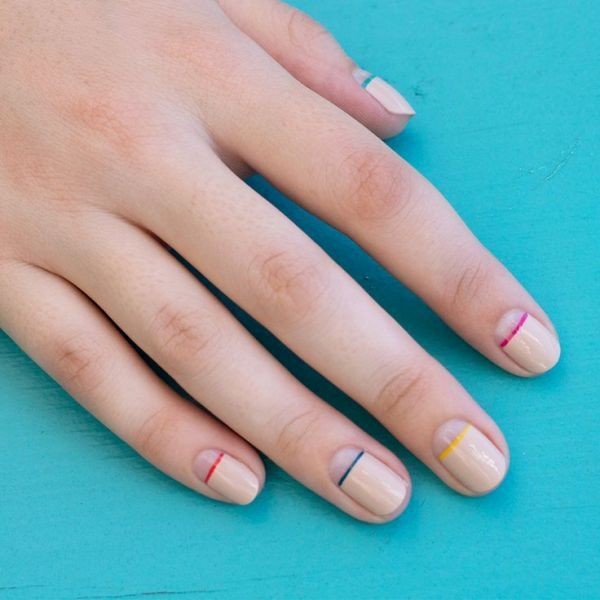 16+ Lovely Nail Polish Trends for Spring & Summer 109 striped nails 13 16+ Lovely Nail Polish Trends for Spring & Summer - 109