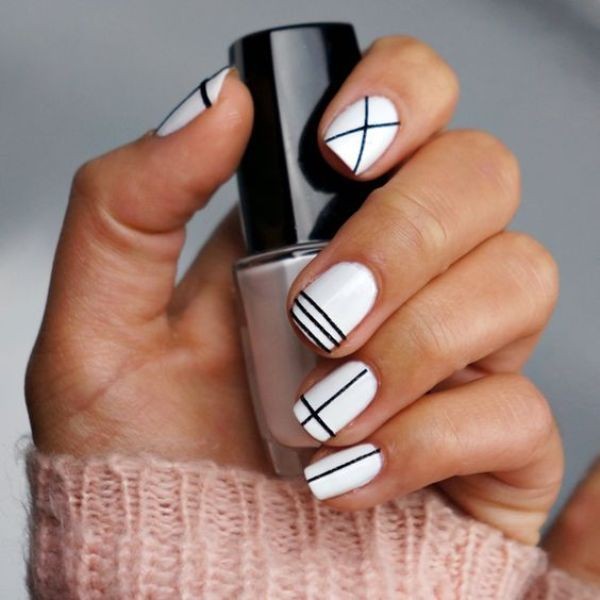 16+ Lovely Nail Polish Trends for Spring & Summer 105 striped nails 9 16+ Lovely Nail Polish Trends for Spring & Summer - 105