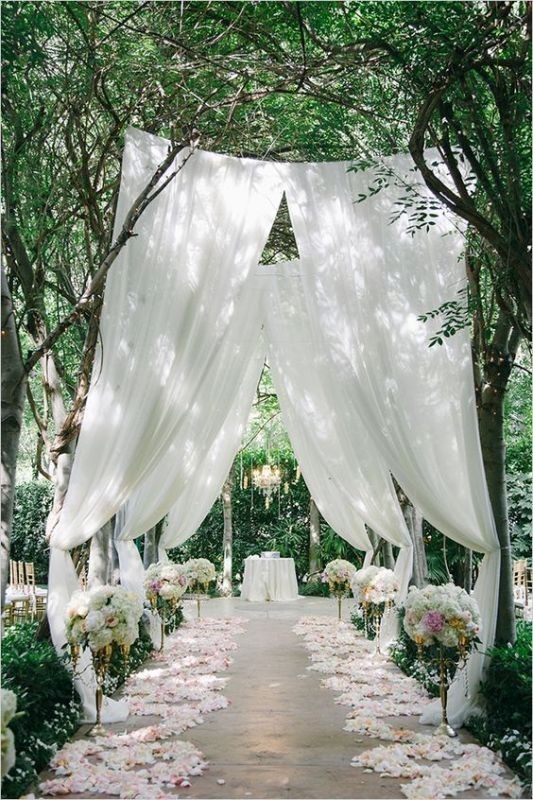 wedding aisle decoration ideas 4 82+ Awesome Outdoor Wedding Decoration Ideas - 41