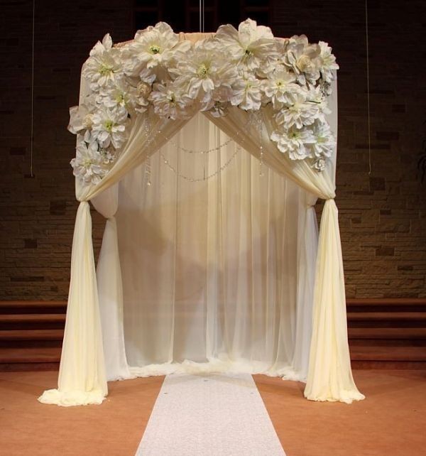 wedding arch and backdrop decoration ideas 17 82+ Awesome Outdoor Wedding Decoration Ideas - 28