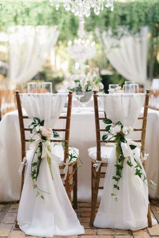 88+ Unique Ideas for Decorating Your Outdoor Wedding 18 wedding chair decoration ideas 7 88+ Unique Ideas for Decorating Your Outdoor Wedding - 18
