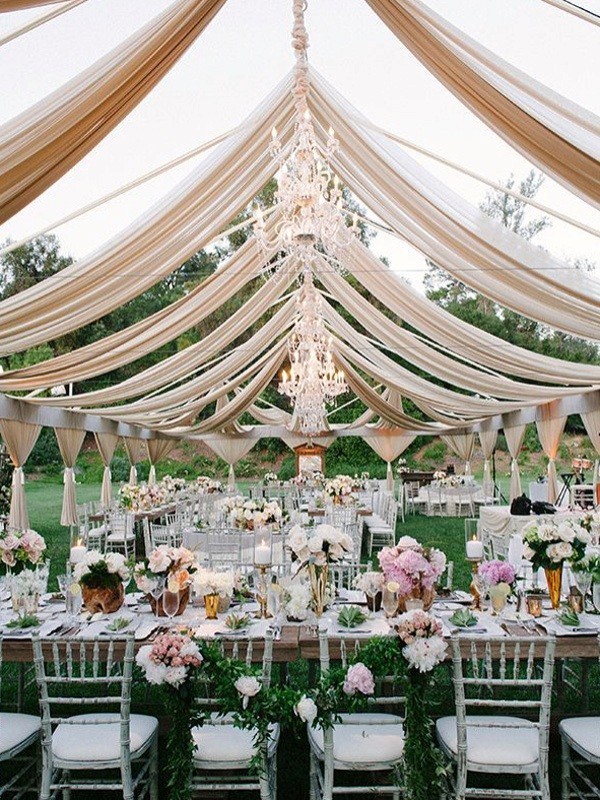 wedding-tent-decoration-ideas-6 88+ Unique Ideas for Decorating Your Outdoor Wedding