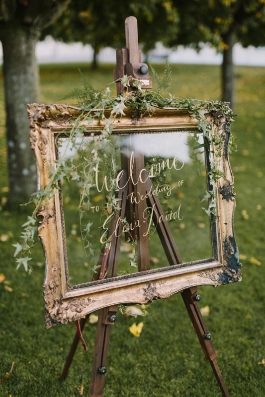 88+ Unique Ideas for Decorating Your Outdoor Wedding 42 welcome wedding signs 3 88+ Unique Ideas for Decorating Your Outdoor Wedding - 42