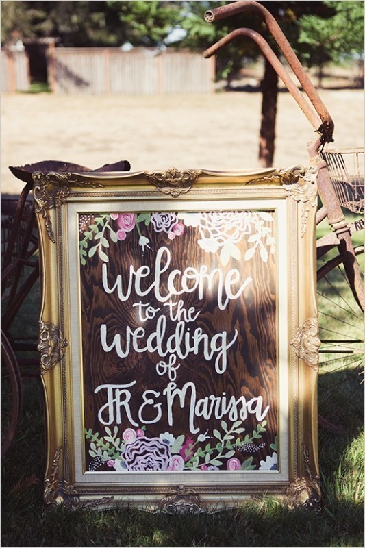 88+ Unique Ideas for Decorating Your Outdoor Wedding 39 welcome wedding signs 88+ Unique Ideas for Decorating Your Outdoor Wedding - 39