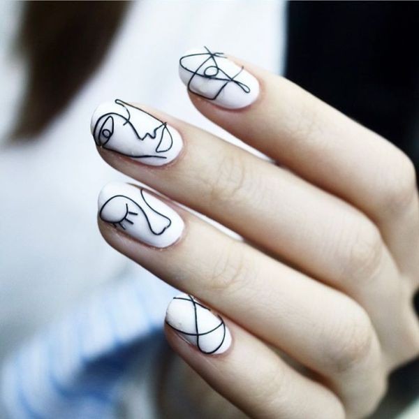 white-nails-4 16+ Lovely Nail Polish Trends for Spring & Summer 2022