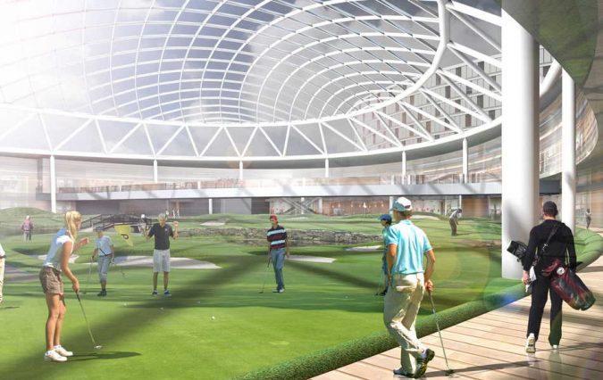 Indoor-Golf-Arena-675x426 17 Latest Futuristic Architecture Designs in 2022