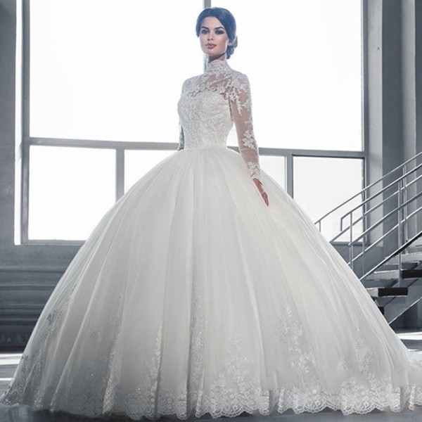 Muslim-wedding-dresses-60 84+ Coolest Wedding Dresses for Muslim Brides in 2020