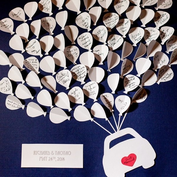 8 Most Unique Wedding Party Ideas 47 Unique wedding guest book ideas 5 8 Most Unique Wedding Party Ideas - 47